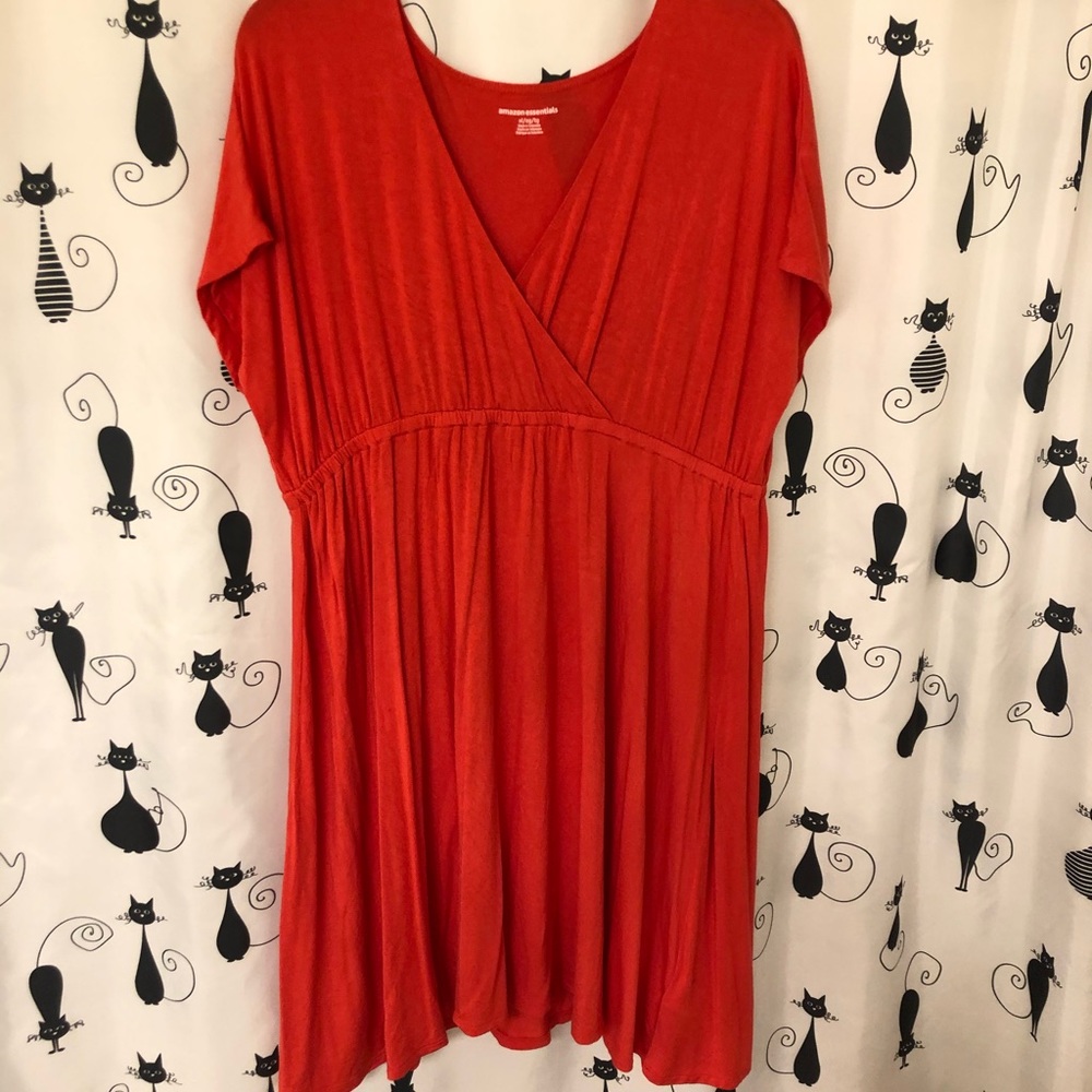 Amazon essentials coral dress